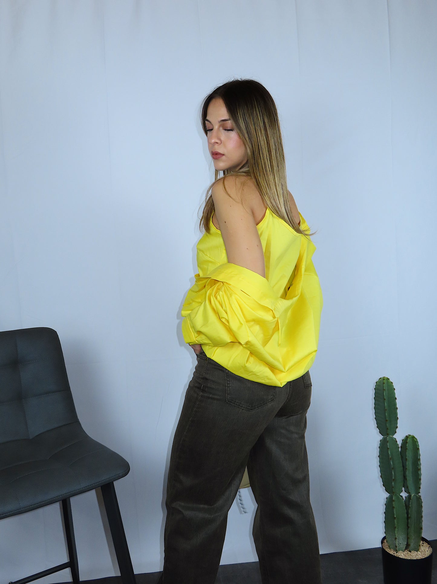 Camicia Sunset donna vista posteriore completa
